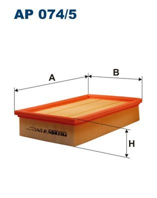 Filtron Luftfilter Ap 0745 Mazda Ap074/5 Storlek 2
