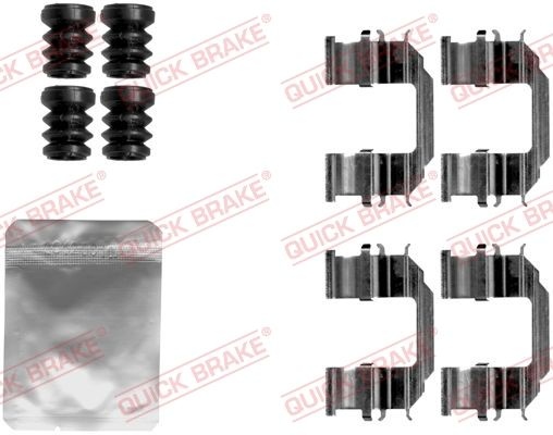 QUICK BRAKE Accessory Kit, disc brake pads 109-1870  OPEL,CHEVROLET,DAEWOO,AGILA (B) (H08),SPARK (M300),Aveo / Kalos Schrägheck (T250, T255),KALOS