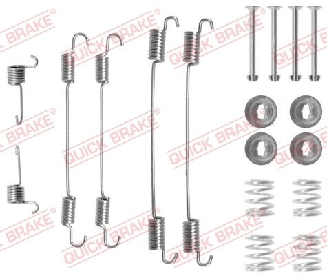 QUICK BRAKE Accessory Kit, brake shoes 105-0750 MERCEDES-BENZ,RENAULT,PEUGEOT,CITAN Kasten (415),Citan Kombi / Tourer (415),CITAN Mixto (415)