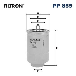 Filtron Branslefilter Volkswagen Pp855 Storlek 2