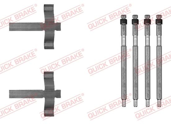 QUICK BRAKE Accessory Kit, disc brake pads 109-0059  TESLA,Model S (5YJS),Model X (5YJX)
