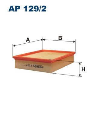 Filtron Luftfilter Ap 1292 Land Rover Ap129/2 Storlek 2
