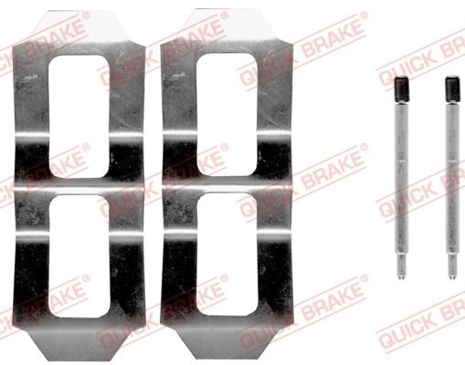 QUICK BRAKE Accessory Kit, disc brake pads 109-0987 VW,MERCEDES-BENZ,LT 40-55 I Kastenwagen (291-512),G-Klasse SUV (W463),G-Klasse SUV (W460)