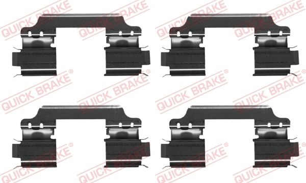 QUICK BRAKE Accessory Kit, disc brake pads 109-1707 OPEL,FIAT,HONDA,Mokka / Mokka X (J13),Sedici (FY_),CIVIC VIII Hatchback (FN, FK)