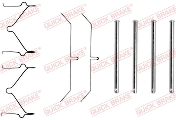 QUICK BRAKE Accessory Kit, disc brake pads 109-1129  VW,TOYOTA,Taro Pickup,Caddy II Pickup (9U7),LAND CRUISER 90 (_J9_)