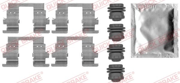 QUICK BRAKE Accessory Kit, disc brake pads 109-0013 OPEL,CHEVROLET,VAUXHALL,Astra K Sports Tourer (B16),Mokka / Mokka X (J13)