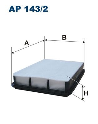 Filtron Luftfilter Ap 1432 Toyota Ap143/2 Storlek 2
