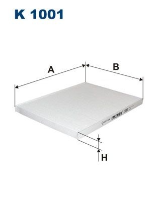 Filtron Invandigt Filter K 1001 Opel K1001 Storlek 2