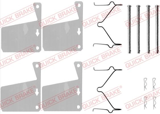 QUICK BRAKE Accessory Kit, disc brake pads 109-0960  FORD,CAPRI III (GECP),GRANADA (GU),ESCORT II (ATH),Granada Kombi (GNU),ESCORT I (AFH, ATH)