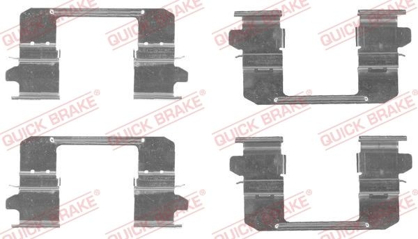QUICK BRAKE Accessory Kit, disc brake pads 109-1834  ISUZU,D-MAX (TFR, TFS),D-Max I Pickup (TFR, TFS),D-Max I Pritsche / Fahrgestell (TFR, TFS)
