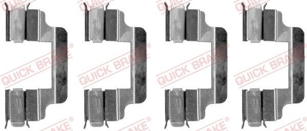 QUICK BRAKE Accessory Kit, disc brake pads 109-1230 VW,MERCEDES-BENZ,SKODA,POLO (9N_),Polo Limousine (9A4, 9A2, 9N2, 9A6),C-Klasse Limousine (W203)