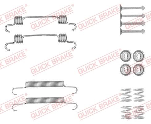 QUICK BRAKE Accessory Kit, parking brake shoes 105-0887  HYUNDAI,KIA,TUCSON (JM),MATRIX (FC),SONATA V (NF),SPORTAGE (JE_, KM_),CERATO (LD)