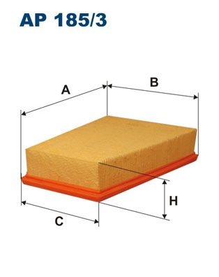 Filtron Luftfilter Ap 1853 Renault Ap185/3 Storlek 2