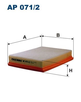 Filtron Luftfilter Ap 0712 Opel Ap071/2 Storlek 2