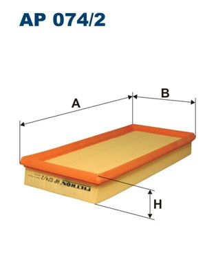 Filtron Luftfilter Ap 0742 Ford Ap074/2 Storlek 2