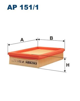 Filtron Luftfilter Ap 1511 Ford Ap151/1 Storlek 2