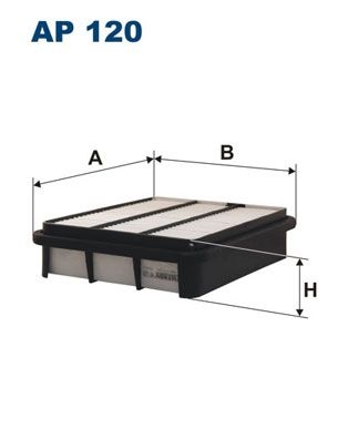 Filtron Luftfilter Ap 120 Mitsubishi Ap120 Storlek 2