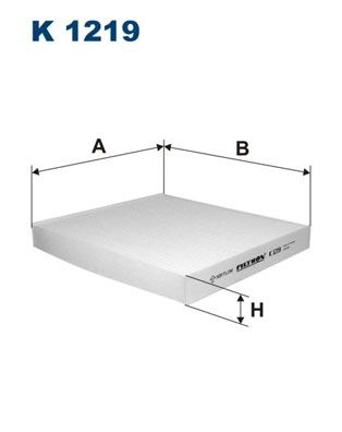 Filtron Invandigt Filter K 1219 Kia K1219 Storlek 2