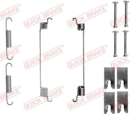 QUICK BRAKE Accessory Kit, brake shoes 105-0866 OPEL,FIAT,PEUGEOT,Corsa D Schrägheck (S07),Adam (M13),GRANDE PUNTO (199),PUNTO EVO (199)