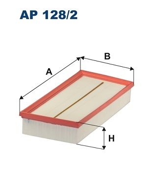 Filtron Luftfilter Ap 1282 Land Rover Ap128/2 Storlek 2