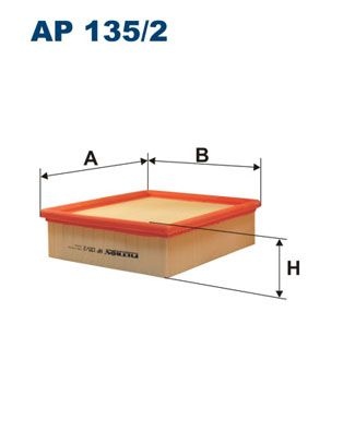 Filtron Luftfilter Ap 1352 Renault Ap135/2 Storlek 2