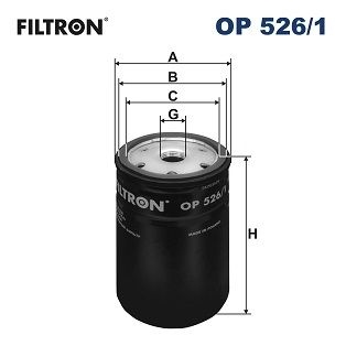 Filtron Oljefilter Op 5261 Volkswagen Op526/1 Storlek 2