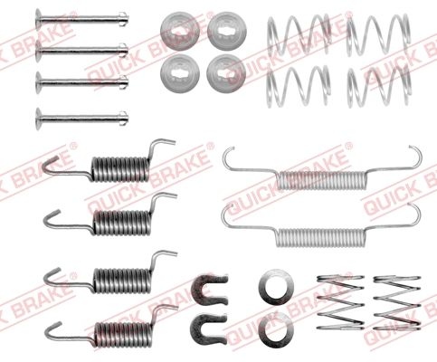 QUICK BRAKE Accessory Kit, parking brake shoes 105-0871 MITSUBISHI,SUBARU,GALANT Stufenheck (DJ_, ED_, EF_),FORESTER (SG),IMPREZA Stufenheck (GD)