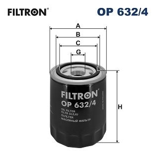 Filtron Oljefilter Op 6324 Kia Op632/4 Storlek 2