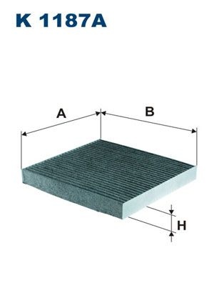 Filtron Invandigt Filter K 1187A Honda K1187a Storlek 2