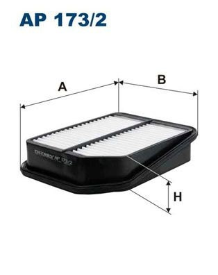 Filtron Luftfilter Ap 1732 Suzuki Ap173/2 Storlek 2