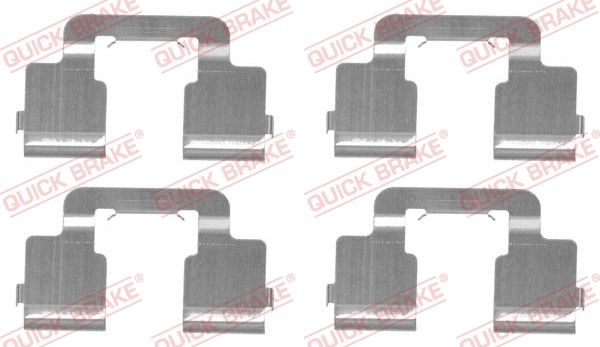 QUICK BRAKE Accessory Kit, disc brake pads 109-1733 FIAT,PEUGEOT,TOYOTA,Scudo (270_, 272_),Scudo Kastenwagen (270_, 272_)
