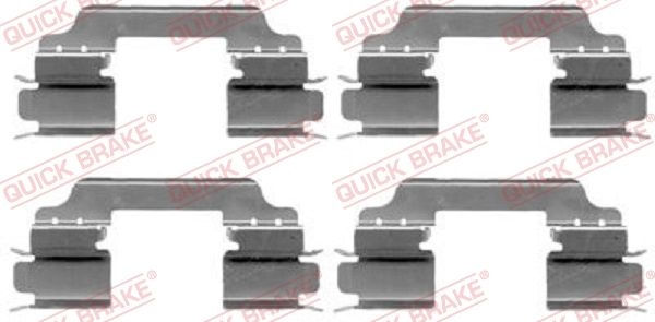 QUICK BRAKE Accessory Kit, disc brake pads 109-1649  MERCEDES-BENZ,RENAULT,KIA,C-Klasse Limousine (W204),C-Klasse T-modell (S204),A-Klasse (W169)