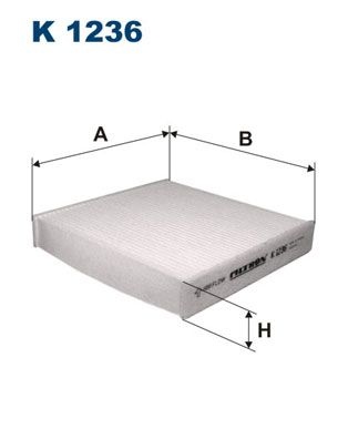 Filtron Invandigt Filter K 1236 Toyota K1236 Storlek 2