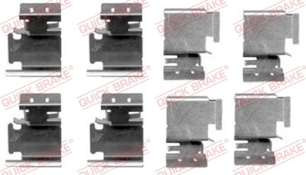 QUICK BRAKE Accessory Kit, disc brake pads 109-1298  VW,AUDI,OPEL,TOURAN (1T1, 1T2),GOLF VI (5K1),Caddy III Kombi (2KB, 2KJ, 2CB, 2CJ),TOURAN (1T3)
