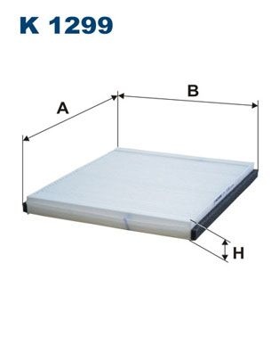 Filtron Invandigt Filter K 1299 Suzuki K1299 Storlek 2