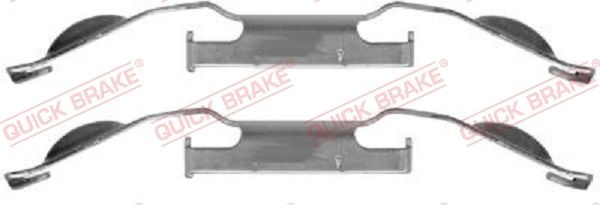 QUICK BRAKE Accessory Kit, disc brake pads 109-1221 BMW,FORD,VOLVO,3 Touring (E91),3 Limousine (E90),3 Limousine (E46),3 Touring (E46),3 Coupe (E46)