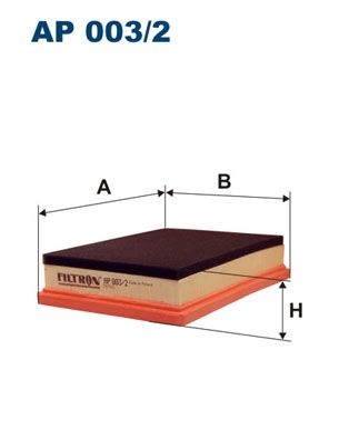 Filtron Luftfilter Ap Jeep Ap003/2 Storlek 0032