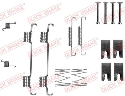 QUICK BRAKE Accessory Kit, parking brake shoes 105-0023  LAND ROVER,Range Rover Sport (L320),Discovery III (L319),Discovery IV (L319)