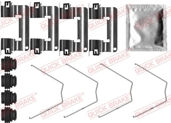 QUICK BRAKE Accessory Kit, disc brake pads 109-0065 HYUNDAI,KIA,i30 Schrägheck (PDE, PD, PDEN),i30 Kombi (PDE),i30 III Fastback (PDE, PDEN),i30 Coupe
