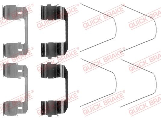 QUICK BRAKE Accessory Kit, disc brake pads 109-1743  HONDA,CR-V II (RD_),CIVIC X Schrägheck (FC_, FK),Civic X Limousine (FC_)