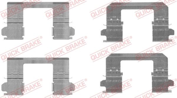 QUICK BRAKE Accessory Kit, disc brake pads 109-1736 RENAULT,NISSAN,ESPACE IV (JK0/1_),Qashqai / Qashqai +2 I (J10, NJ10),X-TRAIL (T31)