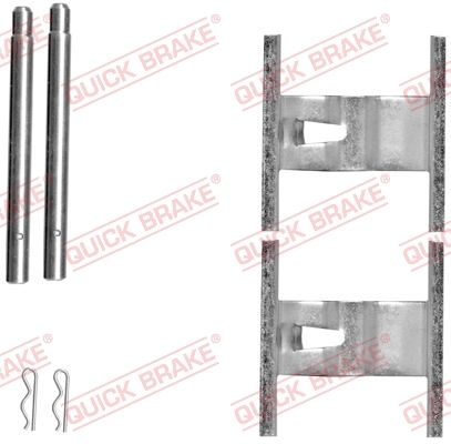 QUICK BRAKE Accessory Kit, disc brake pads 109-1660 VW,AUDI,PORSCHE,Touareg (7LA, 7L6, 7L7),A6 Limousine (4F2, C6),Q7 (4LB),Cayenne (9PA),911 (997)