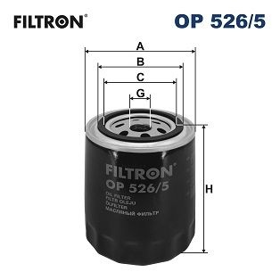 Filtron Oljefilter Op 5265 Volkswagen Op526/5 Storlek 2