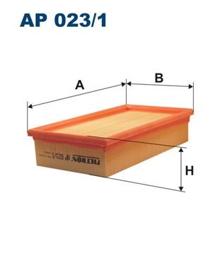 Filtron Luftfilter Ap 0231 Ford Ap023/1 Storlek 2