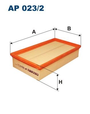 Filtron Luftfilter Ap 0232 Ford Ap023/2 Storlek 2