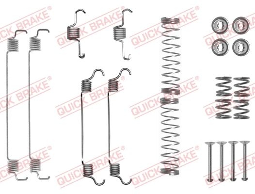 QUICK BRAKE Accessory Kit, brake shoes 105-0835  OPEL,PEUGEOT,CITROËN,Corsa F,CORSA F Kasten/Schrägheck,208 I Schrägheck (CA_, CC_),1007 (KM_)