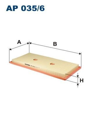 Filtron Luftfilter Ap 0356 Mercedes-Benz Ap035/6 Storlek 2