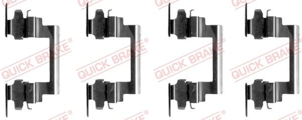 QUICK BRAKE Accessory Kit, disc brake pads 109-1236  PEUGEOT,CITROËN,MITSUBISHI,4008 SUV,C4 AIRCROSS,ASX (GA_W_),OUTLANDER III (GG_W, GF_W, ZJ)