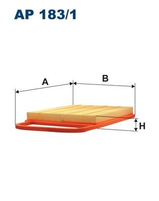 Filtron Luftfilter Ap 1831 Volkswagen Ap183/1 Storlek 2