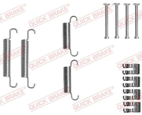 QUICK BRAKE Accessory Kit, parking brake shoes 105-0839 FORD,IVECO,RENAULT TRUCKS,Transit Mk6 Bus (V347, V348, FD, FB, FS, FZ, FC)